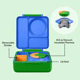 Omie - OmieBox Hot & Cold Bento Box Monster Blue