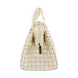 Sachi Insulated Lunch Bag - Beige Gingham