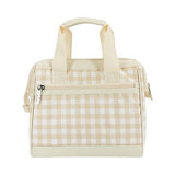 Sachi Insulated Lunch Bag - Beige Gingham