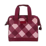 Sachi Insulated Lunch Bag - Burgundy Tartan