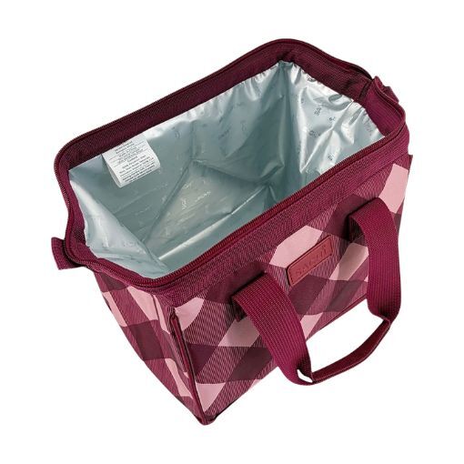 Sachi Insulated Lunch Bag - Burgundy Tartan