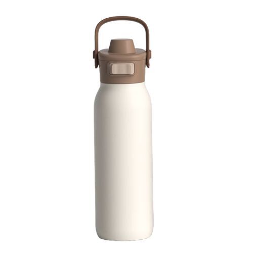 Oasis Ceramic Double Wall Insulated Verso Drink Bottle with Dual Spout - 750ml Vanilla Chai