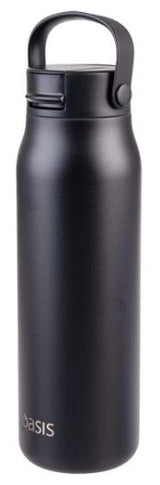 Oasis Sorrento Double Wall Insulated Water Bottle - 900ml Black