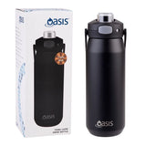 Oasis Capri Triple Wall Insulated Water Bottle - 750ml Black