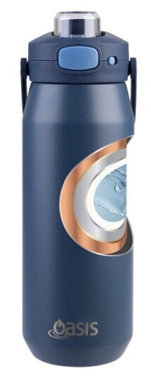 Oasis Capri Triple Wall Insulated Water Bottle - 750ml Indigo