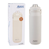 Oasis Capri Triple Wall Insulated Water Bottle - 1L Alabaster