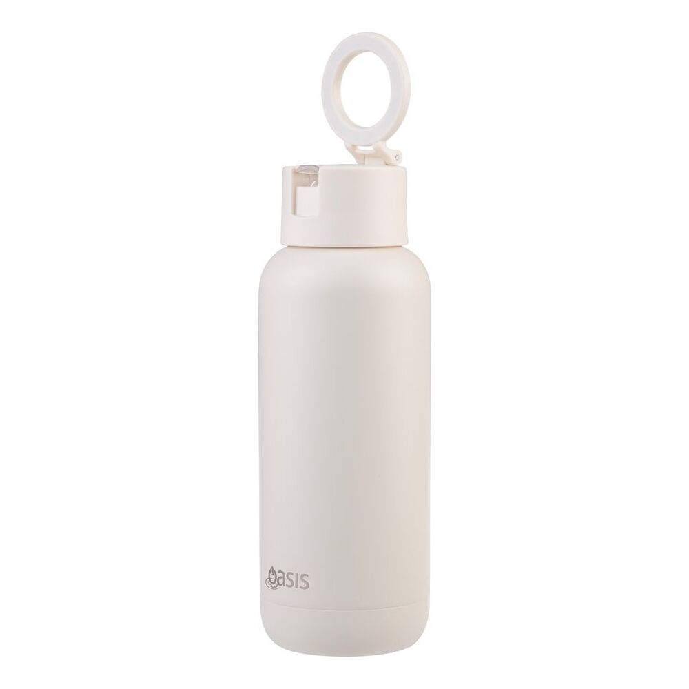 Oasis Moda Mag-Grip Triple Wall Insulated Water Bottle - 1L Alabaster