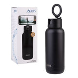 Oasis Moda Mag-Grip Triple Wall Insulated Water Bottle - 1L Black
