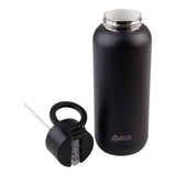 Oasis Moda Mag-Grip Triple Wall Insulated Water Bottle - 1L Black