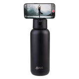 Oasis Moda Mag-Grip Triple Wall Insulated Water Bottle - 1L Black