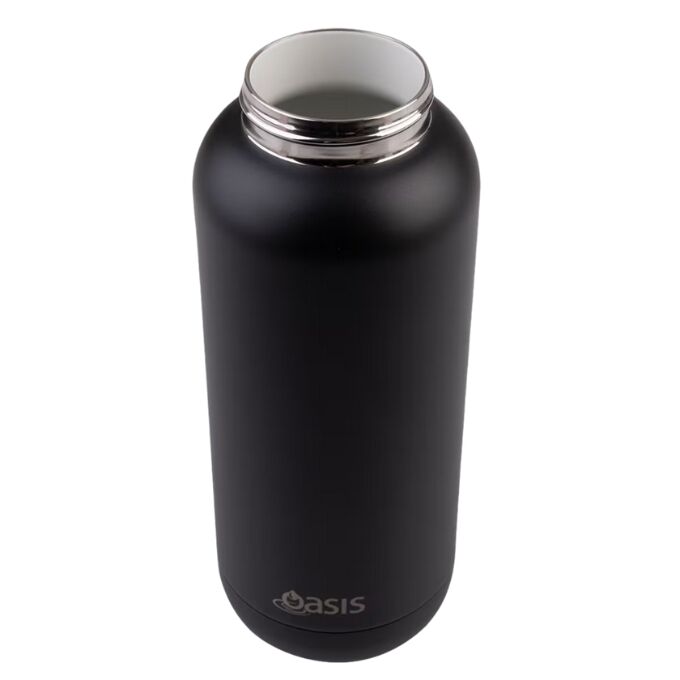 Oasis Moda Mag-Grip Triple Wall Insulated Water Bottle - 1L Black