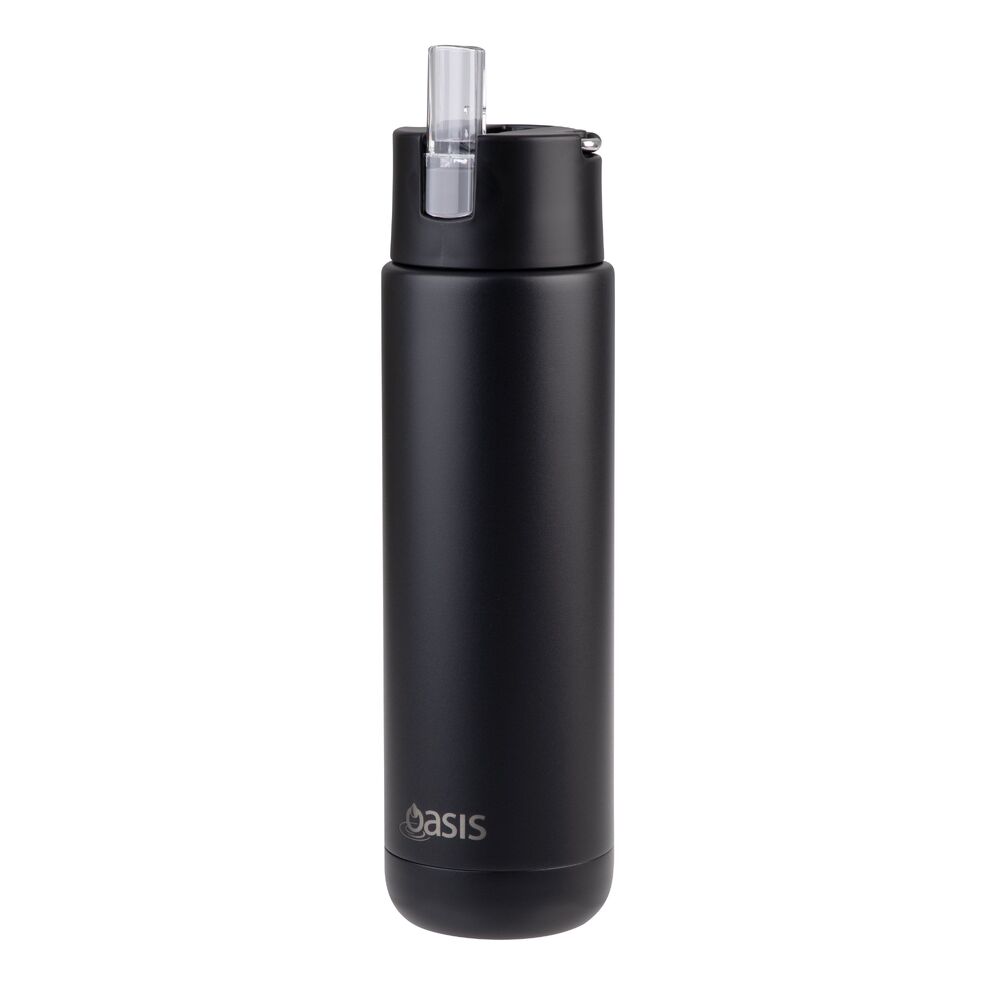 Oasis Moda Triple Wall Insulated Water Bottle - 700ml Black