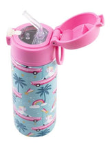 Oasis Double Wall Insulated Sipper Straw Kid's Drink Bottle - 550ml Pink Cadillac