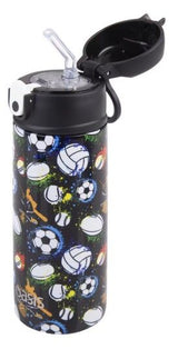 Oasis Double Wall Insulated Sipper Straw Kid's Drink Bottle - 550ml Sports