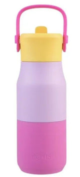Oasis Double Wall Insulated Sipper Jnr Drink Bottle - 400ml Bubblegum Pink