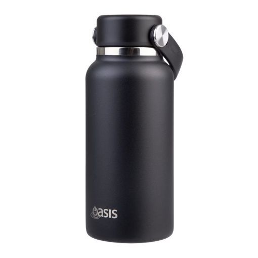 Oasis Double Wall Insulated Mini Bottle - 300ml Black