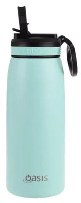 Oasis Sports Double Wall Insulated Water Bottle with Sipper - 780ml Mint