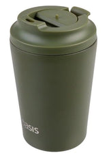 Oasis Double Wall Insulated Coffee Cup - 360ml Forest Green