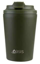 Oasis Double Wall Insulated Coffee Cup - 360ml Forest Green