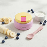 Oasis Double Wall Insulated Quick Release Lid Food Flask - 230ml Bubblegum Pink