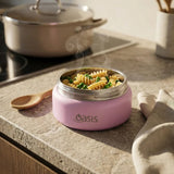 Oasis Double Wall Insulated Quick Release Lid Food Flask - 230ml Bubblegum Pink
