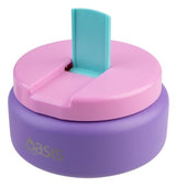 Oasis Double Wall Insulated Quick Release Lid Food Flask - 230ml Mermaid Purple