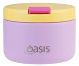 Oasis Double Wall Insulated Quick Release Lid Food Flask - 300ml Bubblegum Pink