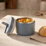 Oasis Double Wall Insulated Quick Release Lid Food Flask - 300ml Hazy Blue
