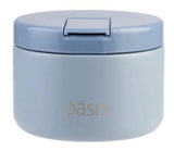 Oasis Double Wall Insulated Quick Release Lid Food Flask - 300ml Hazy Blue