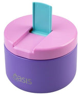 Oasis Double Wall Insulated Quick Release Lid Food Flask - 300ml Mermaid Purple