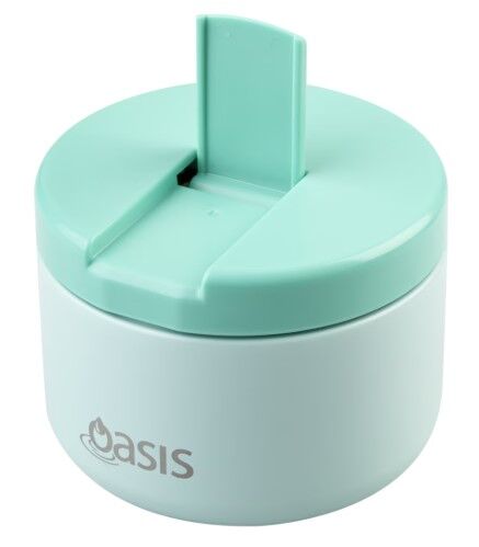 Oasis Double Wall Insulated Quick Release Lid Food Flask - 300ml Mint