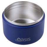 Oasis Double Wall Insulated Quick Release Lid Food Flask - 300ml Peacock Blue