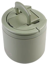 Oasis Double Wall Insulated Quick Release Lid & Spork Food Flask - 500ml Olive Green