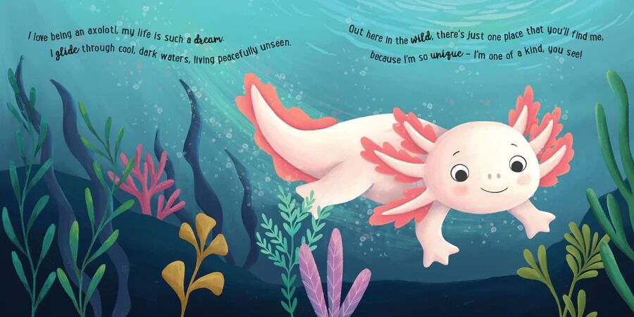 I Love Being an Axolotl Padded Board Book