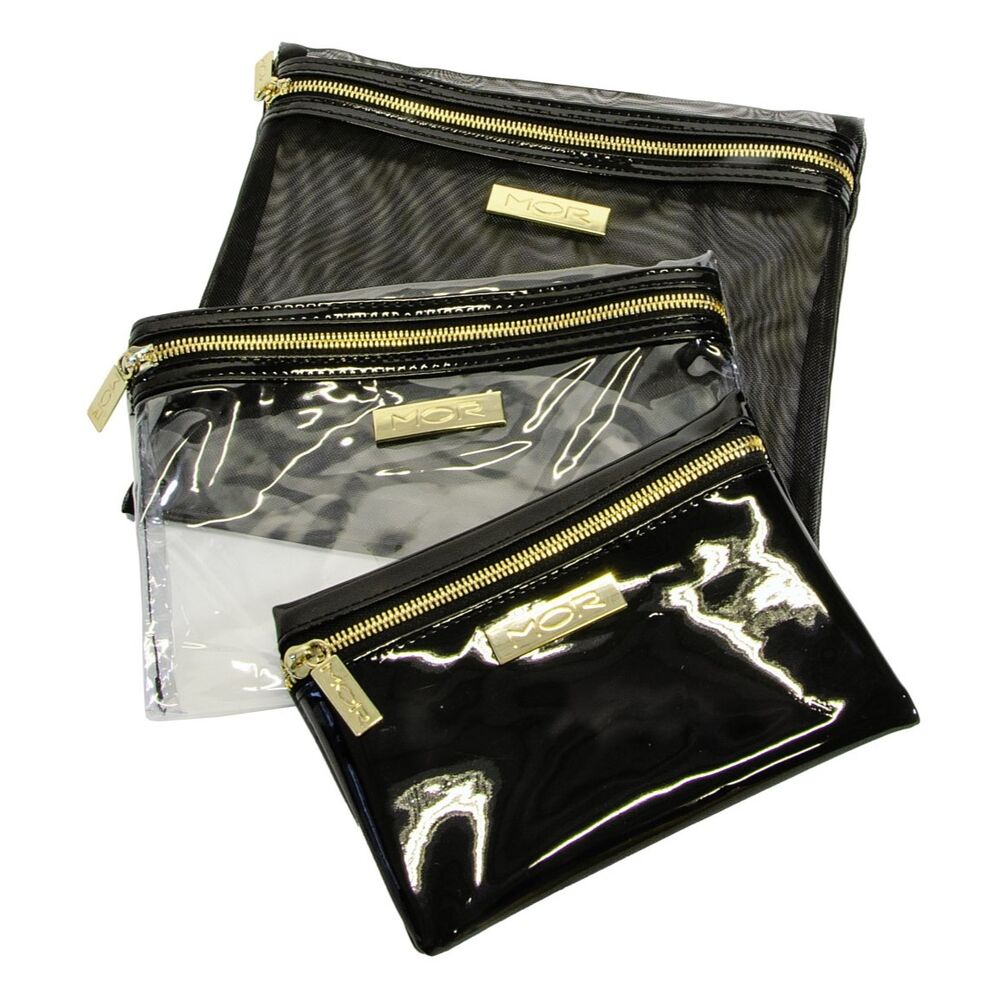 MOR Destination Noir - Melbourne Cosmetic Purse Trio