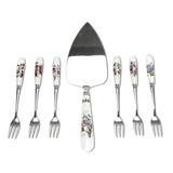 Portmeirion Botanic Garden - Cake Slice & Pastry Forks (Set of 7)