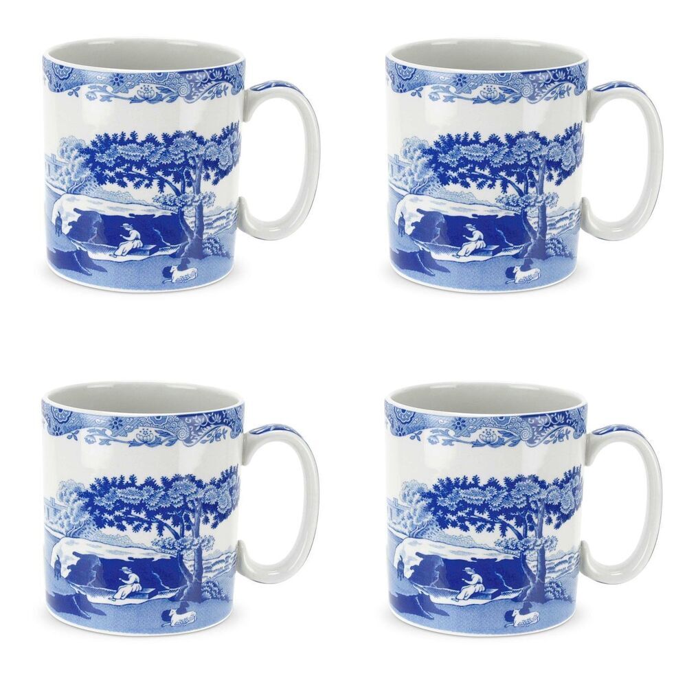 Spode Blue Italian - Mugs (Set of 4)