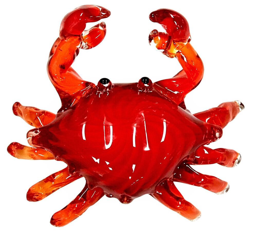 Zibo Glass Ornament - Crab Krabs