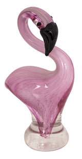 Zibo Glass Ornament - Miniature Flamingo