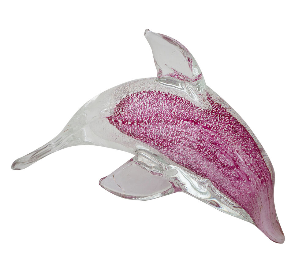 Zibo Glass Ornament - Miniature Dolphin Tucuxi
