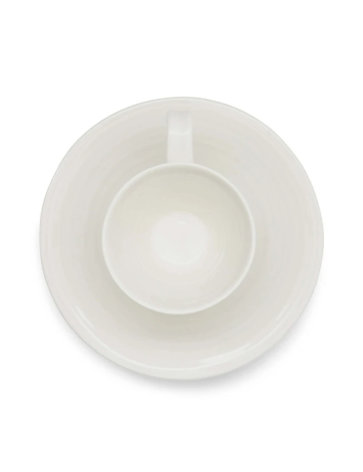 Sophie Conran for Portmeirion - White Espresso Cup & Saucers (Set of 2)