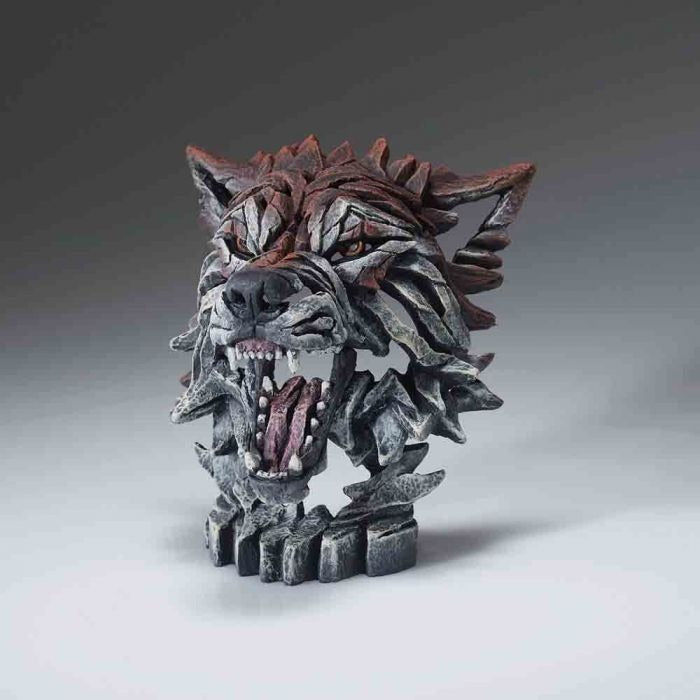 Edge Sculpture - Miniature Wolf Bust