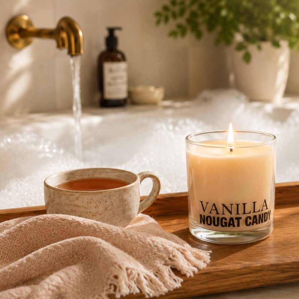 Scents of Nature by Tilley Soy Candle - Vanilla Nougat Candy