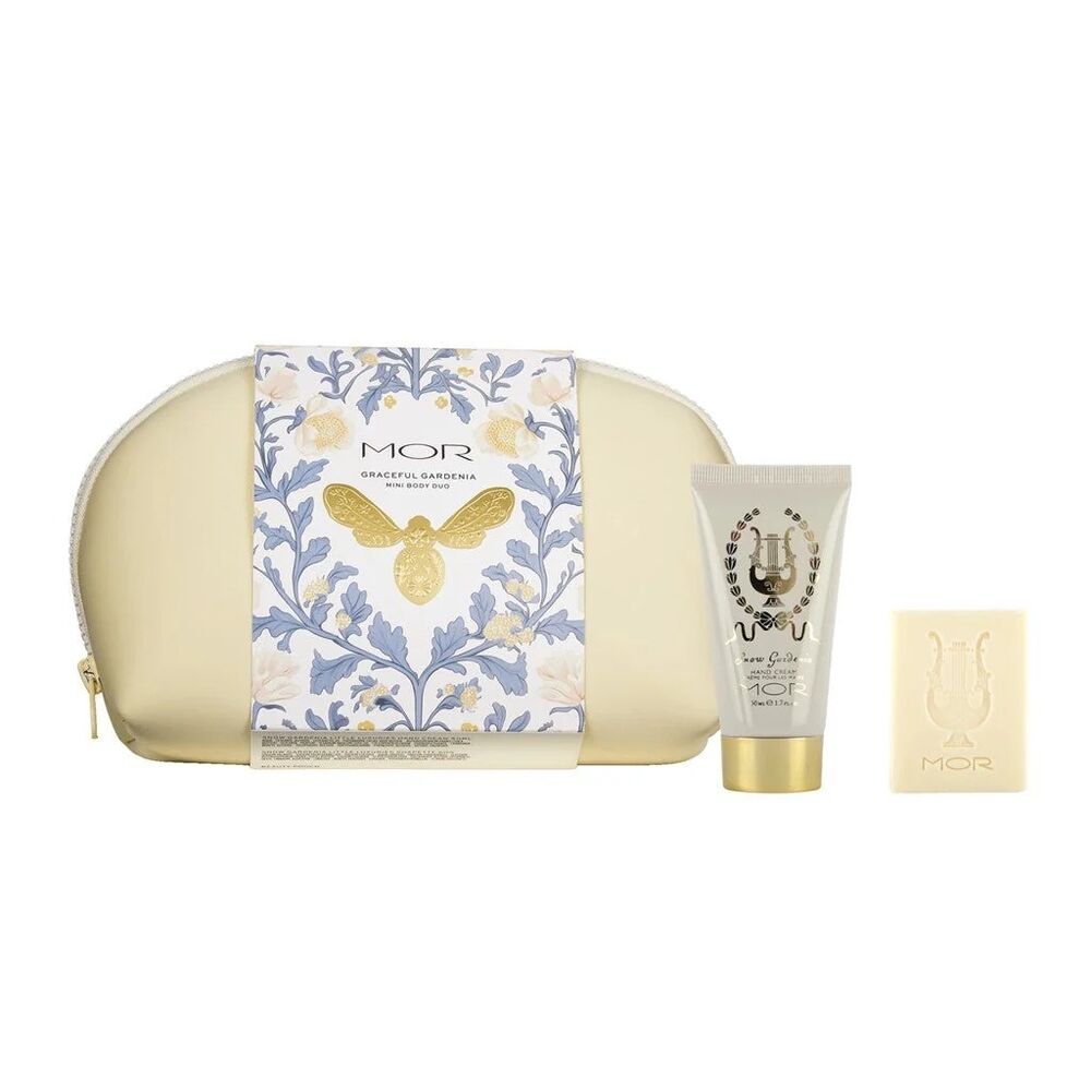 MOR Graceful Gardenia Hand Cream & Soapette Gift Set