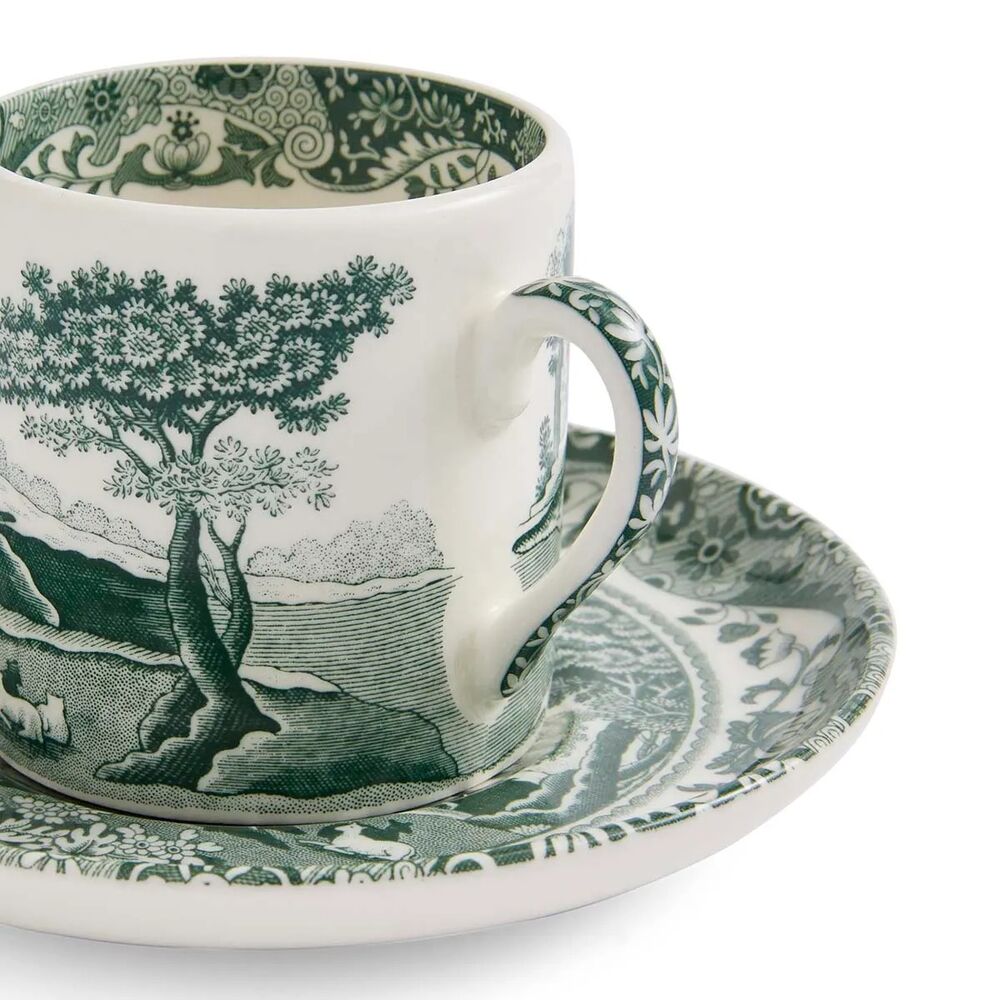 Spode Heritage Green Italian - Espresso Cup & Saucer (Set of 4)
