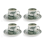 Spode Heritage Green Italian - Espresso Cup & Saucer (Set of 4)