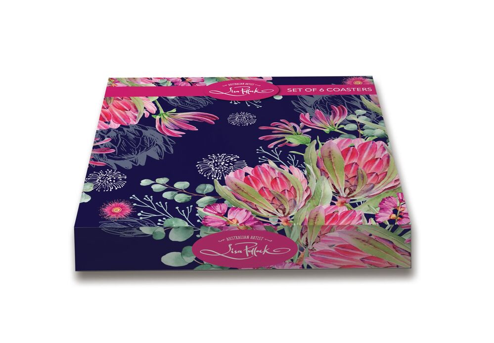 Lisa Pollock - Coasters Blush Beauty (Set of 6)