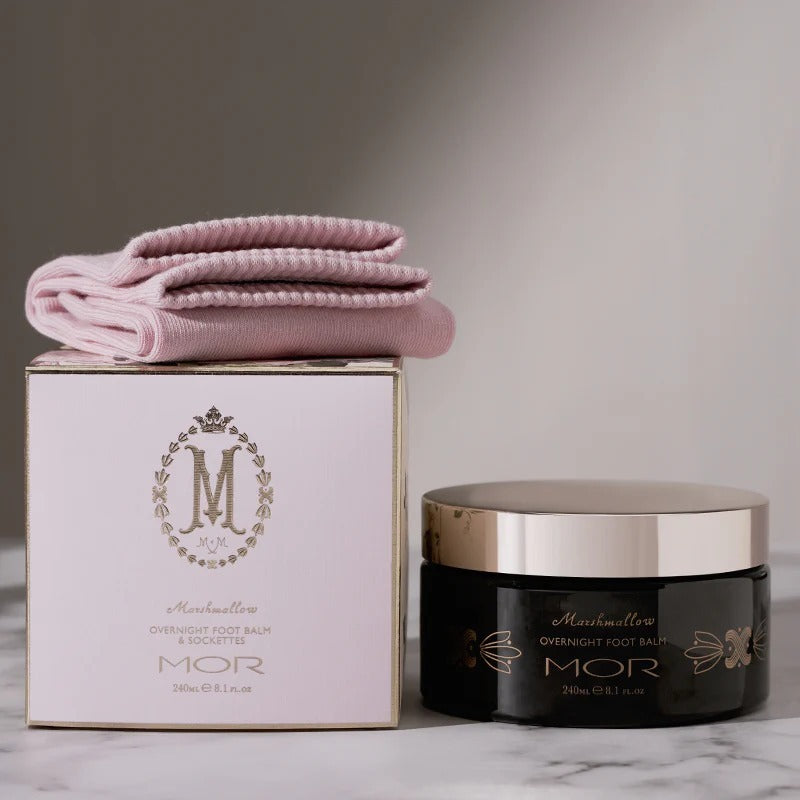 MOR Marshmallow Spa Overnight Foot Balm with Sockettes