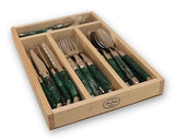 Jean Dubost Maison - 24 Piece Cutlery Set Malachite