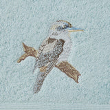 Pilbeam Living - Kookaburra Face Washer - Blue Design